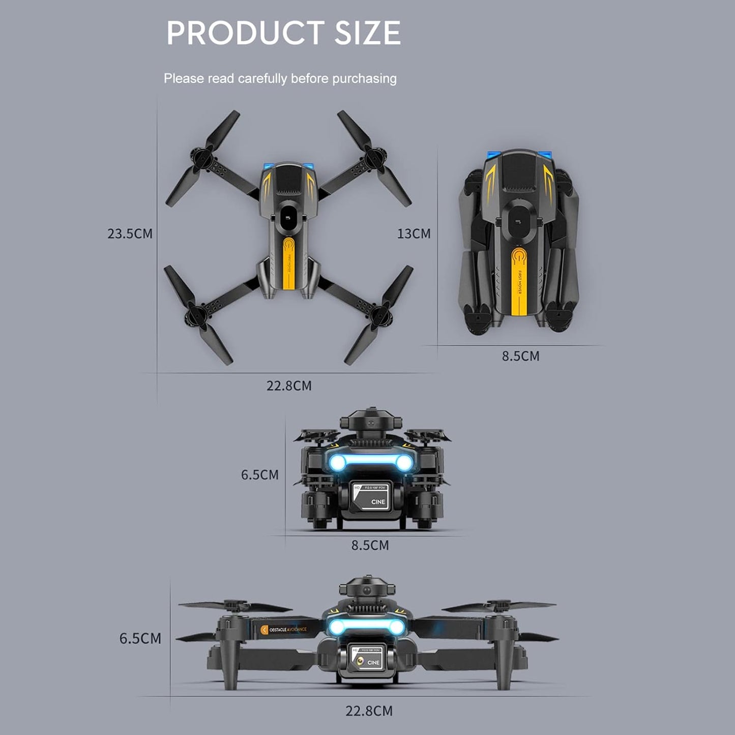 Camara Drone Plane (Dual Camera)